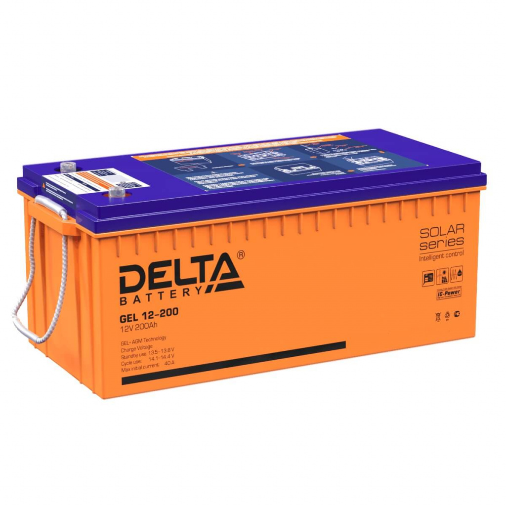 Аккумуляторная батарея Delta GEL 12-200 (12V / 200Ah)