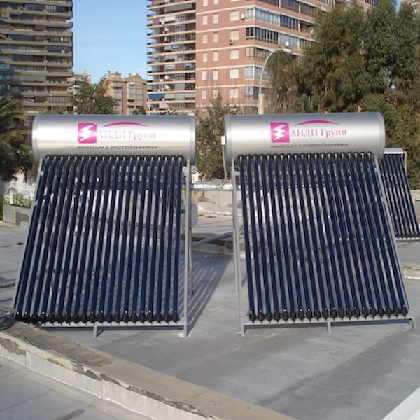 Вакуумный солнечный коллектор для отопления и горячего водоснабжения