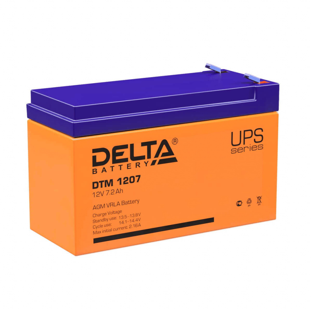 Аккумуляторная батарея Delta DTM 1207 (12V / 7.2Ah)