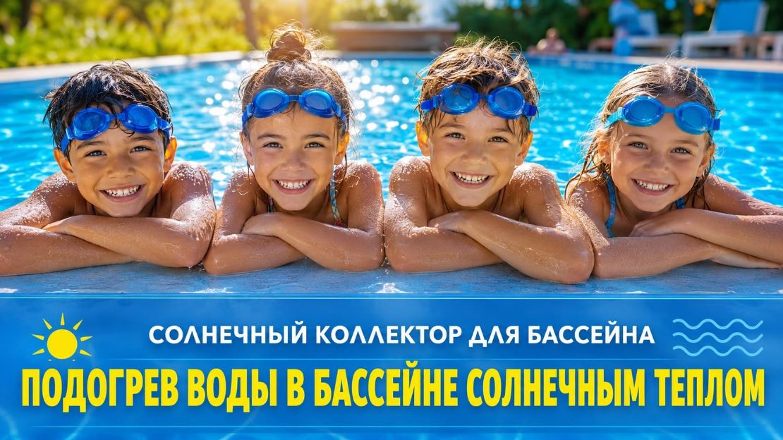подогрев воды в бассейне солнечным теплом