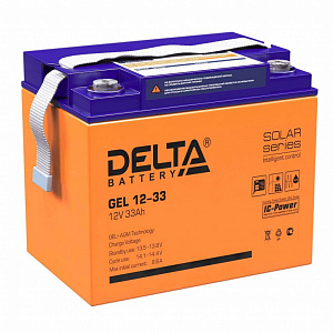 Аккумуляторная батарея Delta GEL 12-33 (12V / 33Ah)