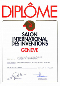 Международный диплом, Женева, 2000