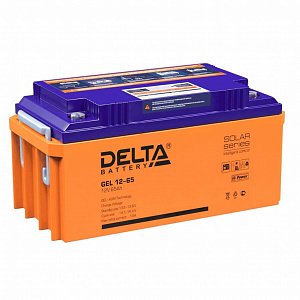 Аккумуляторная батарея Delta GEL 12-65 (12V / 65Ah)