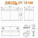 Аккумуляторная батарея Delta DT 12100 (12V / 100Ah)