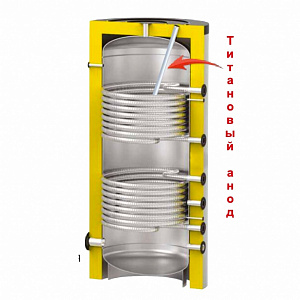 Бойлер S-Tank SOLAR SS DUO 750 л (С-Танк Солар SS Дуо)  с титановым анодом