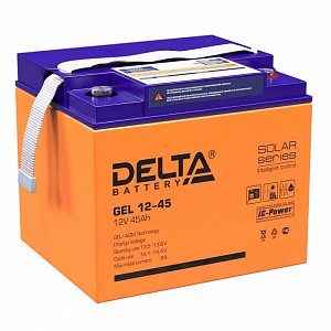 Аккумуляторная батарея Delta GEL 12-45 (12V / 45Ah)