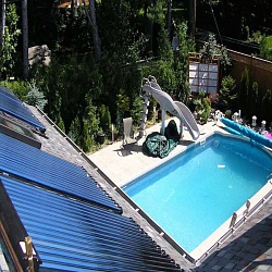 Подогрев воды в бассейне с использованием энергии солнца и солнечных коллекторов